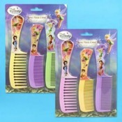 Comb Set 3 Piece tinkerbell Plastic