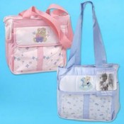 Diaper Bag 2 Assorted W/Felt Patch Diaper Bags