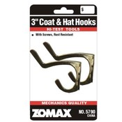 2 pc Coat &amp; Hat Hook Set