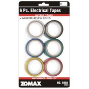 6pc Colored Electric Tape Set