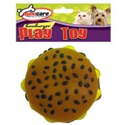Rubber Squaky Hamburger Dog Toy