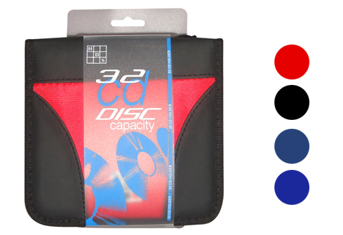 CD Holder 32/Zip 4 Asst Colors
