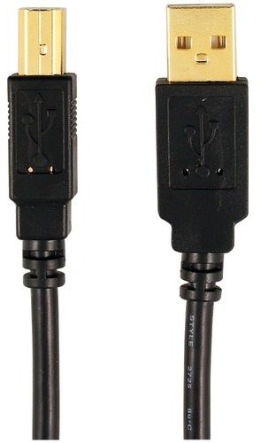 Cable Usb Male A-B 6'