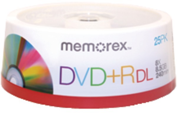 8X Dvd+Rl 25Ct Spndl