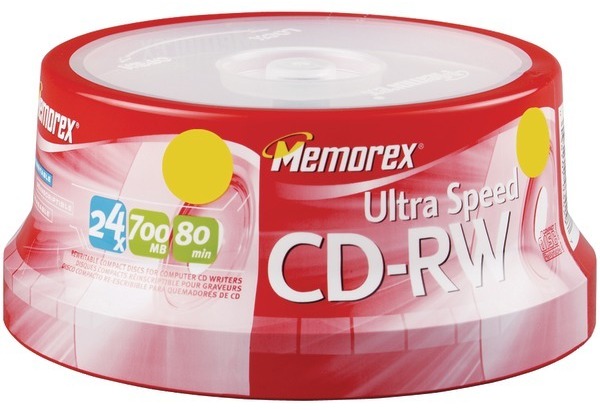 Memorex 20Pk Cd-Rw 24X