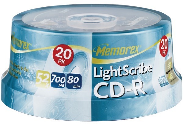 Memorex 80Min Ltscribe Cd-R 20Pk