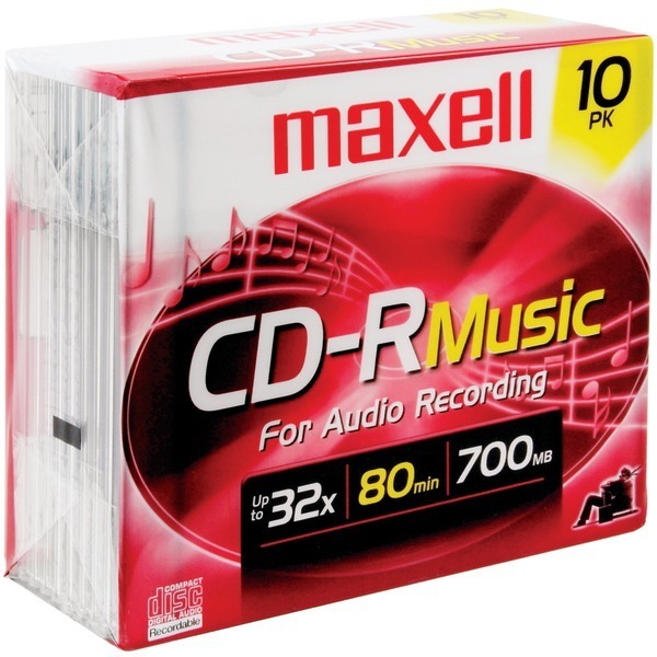 Maxell 80Min 10Pk Cdr Music/Audio
