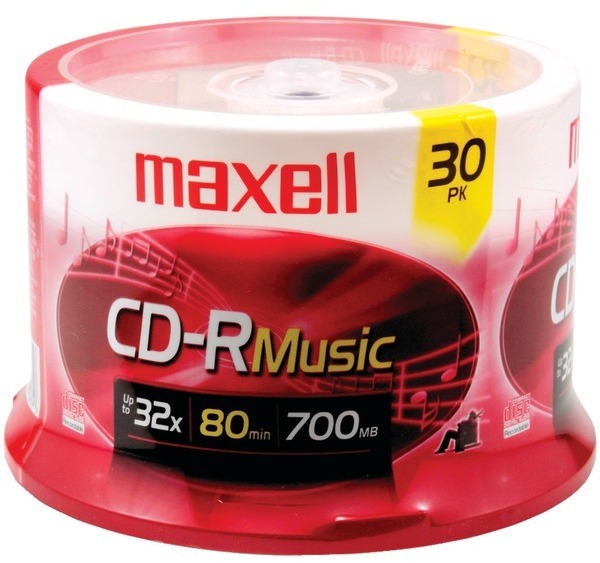 Maxell 30Pk Spindle Audio Cdr
