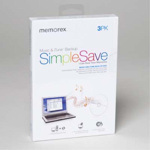 Memorex Simple Save Music and iTune Backup 3 Pack *Closeout*