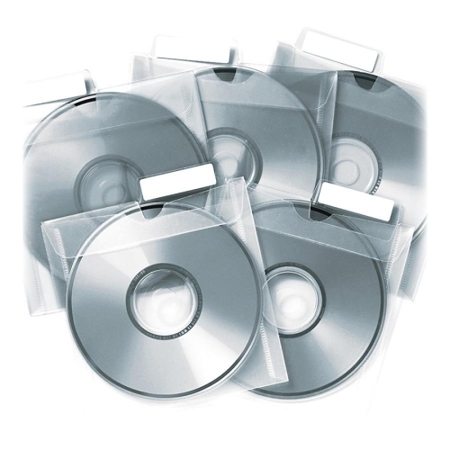 Tabbies CD Saver Protective Sleeves, 25/PK, Clear