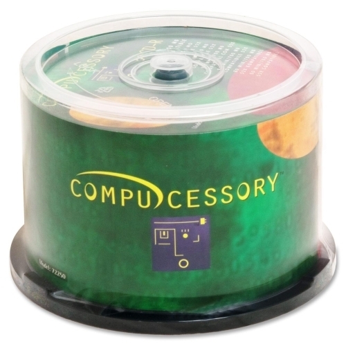 Compucessory CD-R, 52x, 700MB/80Min, Branded, 50/PK