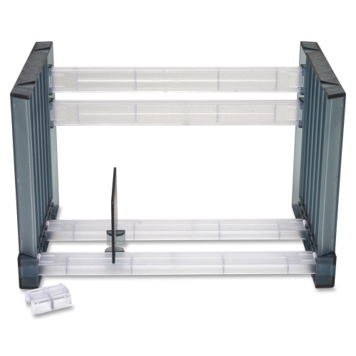 Compucessory CD Rack, 20 CD/DVD Capacity, 10"x6-1/2"x6-1/4", Black
