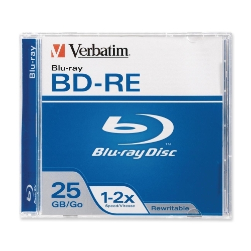 Verbatim Corporation BD-RE Disk, Rewritable, 2X, 25GB, Branded