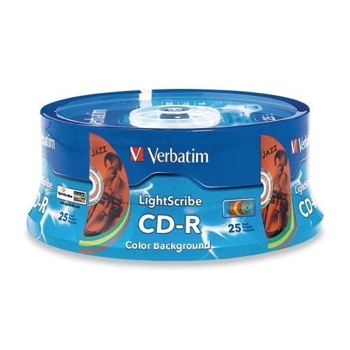 Verbatim Corporation LightScribe CD-R, 52x, 700MB/80Min, 25/PK