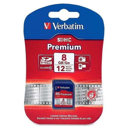 Verbatim Corporation SDHC Card, 6 Speed Class, 8GB