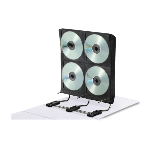 Ideastream Products Gapless Media Binder,for DVD/CDs,34 Pages,Holds 272,White