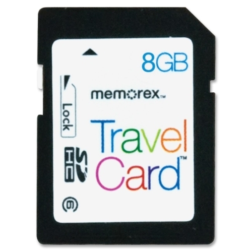 Memorex Digital Travel Card, 8GB, Black