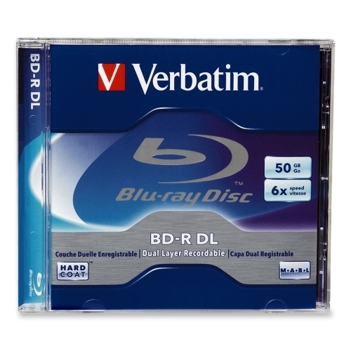 Verbatim Corporation BD-R Disk, Dual Layer, 50GB, 6X, Jewel Case