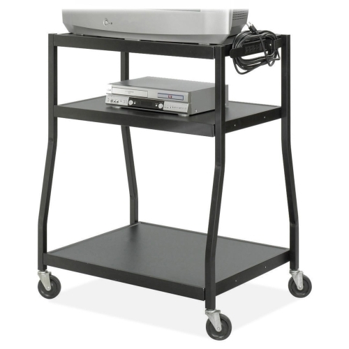 Safco Products Company Cart-Wide Body, Steel, 35"x28"x44-1/4", Black
