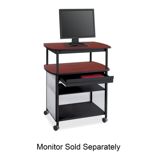 Safco Products Company Impromptu AV Cart, 36-1/2"x26"x44", Black