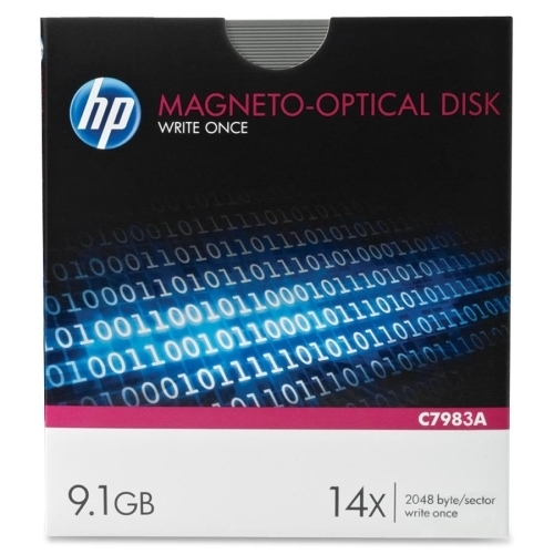 Hewlett-Packard Rewritable Optical Disk, 5-1/4", 9.1GB, 14X