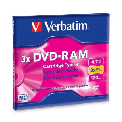 Verbatim Corporation DVD, Rewritable, Single Side, 4.7 GB, 2X, Type 4