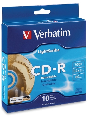 Verbatim Corporation CD-R, 52X, 700MB/80Min, 10/PK