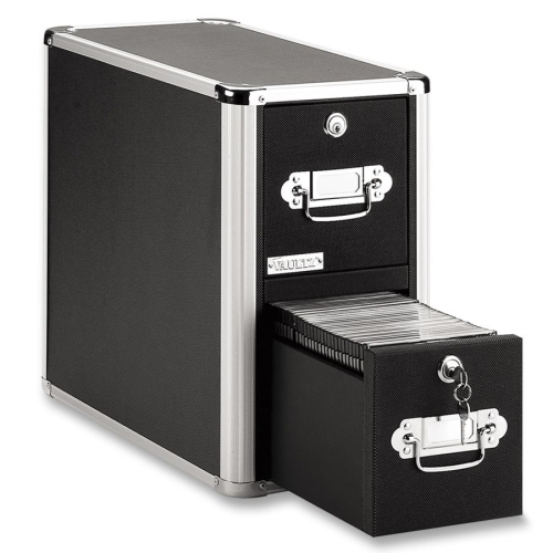 Ideastream Products Vaultz CD Cabinet, 2-Drawer, 8-1/2x"x15"x14", 330 Cap