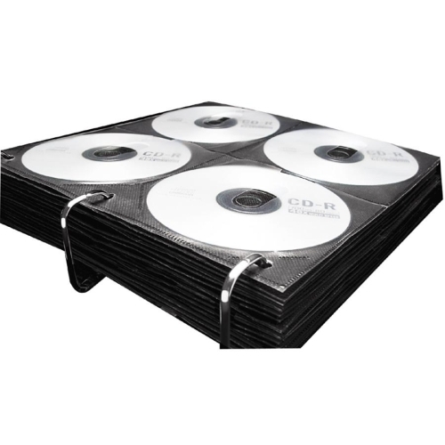 Ideastream Products Vaultz Media Binder Sleeves,9-3/4"x1/8"x10",25SH/PK,Black