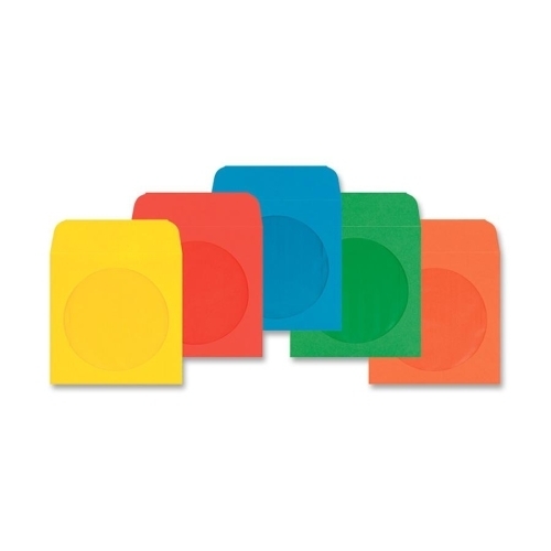 Columbian Envelope CD Envelopes ,24 lb., 50/BX, 5"x5", Assorted