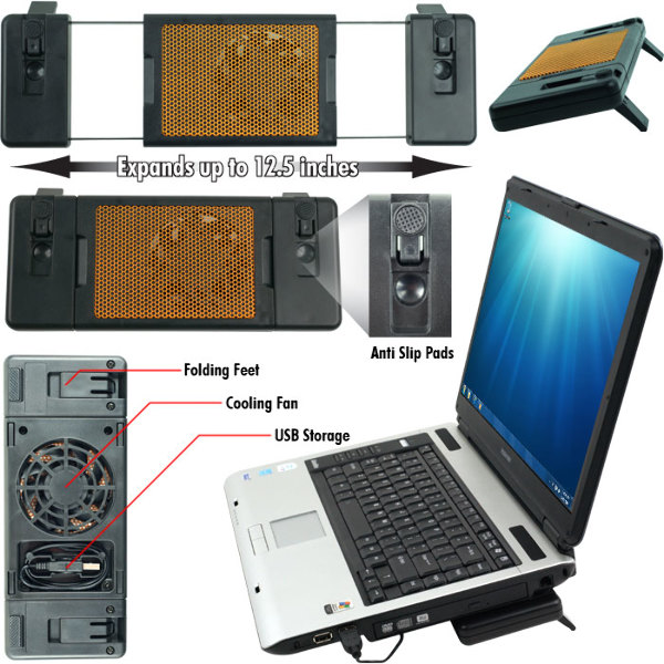 Laptop BuddyT Mini Laptop Cooler with Fan