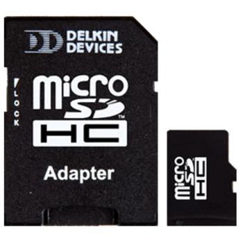 Delkin 8Gb Micro Sd Memory Card W/ Sd Adapter.