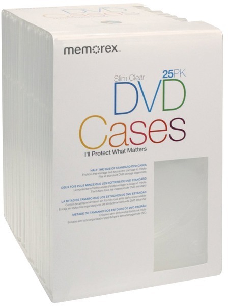 Slim Dvd Cases 25 Pk