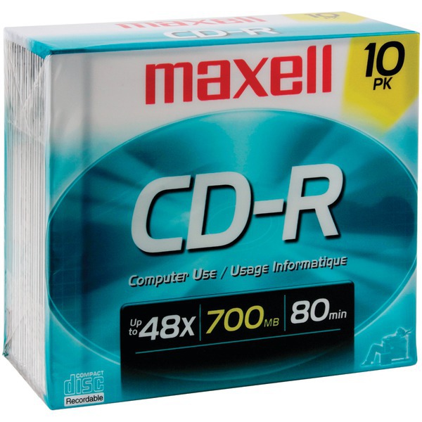 Maxell 80Min 10Pk 700Mb Cdr-