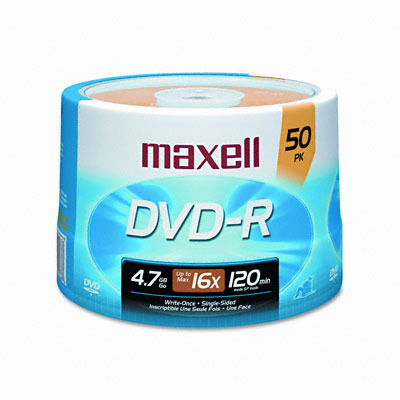 DVD-R Discs 4.7GB 16x Spindle Gold 50/Pack