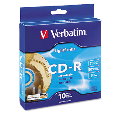 LightScribe CD-R Discs 700MB/80min 52x Spindle